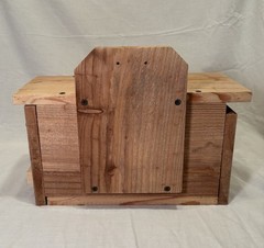 Solid Cedar Backyard Squirrel House Nesting Box – Wooden Wildlife Box- Large