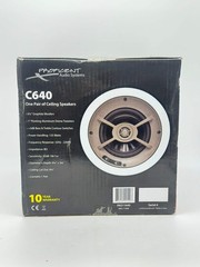 Proficient C640 6.5″ In-Ceiling Speakers Pair PAS11640 Graphite Woofer 125W Home