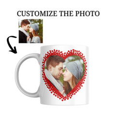 Personalized mug with text photo name logo personalized gift funny coffee mug 03