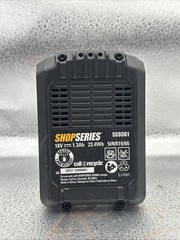 SHOPSERIES / Rockwell SS9361 18V 1.3Ah lithium-ion (Li-ion) battery pack.