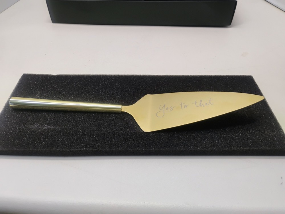 Kate Spade NY “A Charmed Life Cake Server by LENOX Gold Plated yes to that
