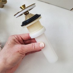 IKEA RUNSKAR Sink Faucet Brass Color 2 Handle 704.957.38 Open / Unused Complete