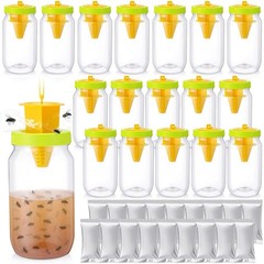 18 Pack Fly Traps Outdoor, Reusable Fly Catcher Bottles with Hanging Flies Tr…
