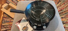 NuWave Precision Induction 4-Quart Electric Wok; Wok Stand, Frying Rack & Book