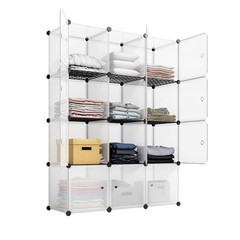 12 Cube Storage Organizer Portable Adjustable Multi-Purpose Shelving Unit New