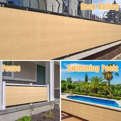 3′ 4′ 5′ 6′ 8′ x50′ Privacy Fence Screen Windscreen Garden Yard Mesh Shade Cover