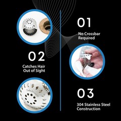TubShroom® Ultra Drain Protector Hair Catcher Strainer in Stainless Steel (New!)