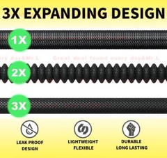 5 Time Stronger Deluxe Expandable Flexible Garden Hose Water Hose 25 50 75 100FT