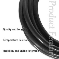 Pneumatic Tubing Black Polyurethane PU Air Hose 16mm x 10M,