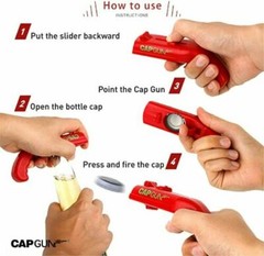 Beer Cap Gun Funny Launcher Shooter Bottle Opener Creative Drinking Game Family