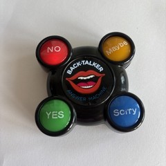 Back Talker Electronic Answer Machine, Yes No Maybe Sorry