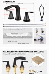 Paalos Wide-spread Bathtub Faucet Oil Rubbed Bronze