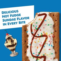 Pop-Tarts Frosted Hot Fudge Sundae Toaster Pastries, Breakfast Foods 27 oz 16 Ct