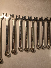 Lot of 22 SAE Craftsman combination wrenches – made in USA – read description