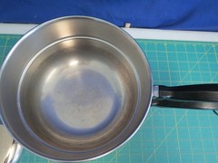 Vintage Farberware Double Boiler Pot 2.5 Qt Stainless Steel Aluminum Clad USA