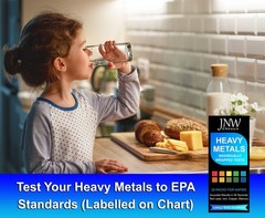 Heavy Metal Water Test Kit 20 Strips Iron Copper Lead Mercury Test
