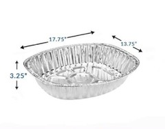 Heavy-Duty Disposable Extra Large Oval Roasting Pan-Durable Turkey Roaster Pans