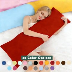 Cozy Brushed Microfiber Body Pillow Case, Machine Washable, 20 x 54 Inches