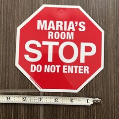 ONE Kids Room 6” Hanging Stop Sign Do Not Enter MANY NAMES AVAILABLE