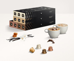 Nespresso Original Barista Creations Flavor Pack 100 Capsules + 2 Cappuccino Cup