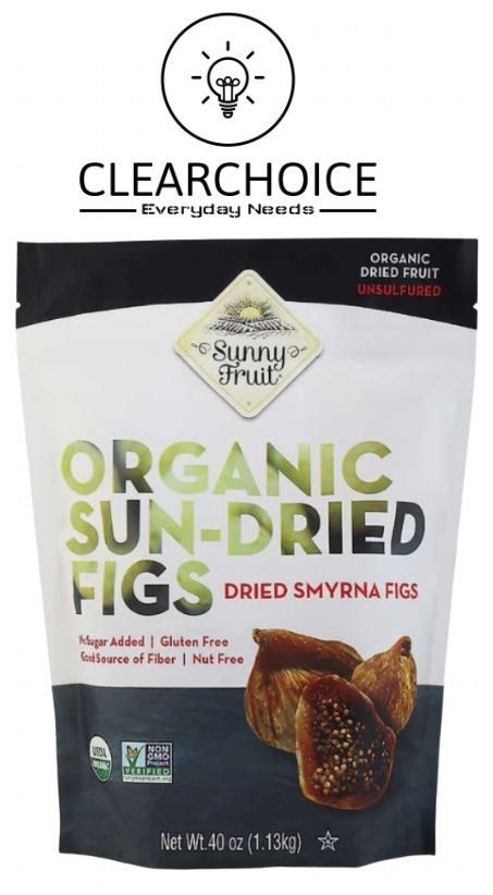 New Sunny Fruit Organic SunDried Smyrna Figs – 40oz Dried Fruit Unsulfured Snack