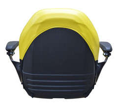 John Deere High Back Lawn Mower Compact Tractor Seat With Armrests Yellow