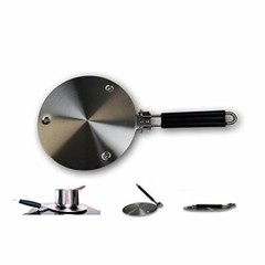 Foldable Embossed Induction Hob Heat Diffuser Stainless Converter 8 or 11 in