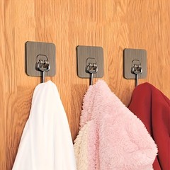 5 Pack Self Adhesive Hooks Heavy Duty Wall Hangers Gold Stick On Towel Robe Coat