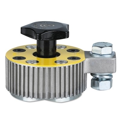 Magnetic Ground Clamp, 200 lb, 3.1 in W x 4.2 in L Magswitch 8100747 Black