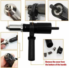 Electric Rivet Nut Gun Cordless Drill Pop Adapter Riveting Riveter Insert Tool