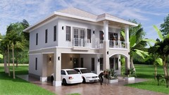 Custom House Plan 9×11 Meter 26×36 Feet 5 Beds 3 Baths Hip Roof (A4 Hard Copy)