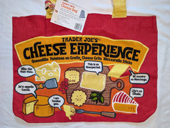 New Trader Joe’s Cheese Adventures Canvas Tote Bag Lot 2 Discontinued Shopping