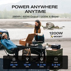 EcoFlow 858Wh River 3 Plus Portable Power Station with EB600 Extra Battery