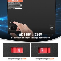 VEVOR 3000W Voltage Converter Transformer Step Up/Down 220V-110V /110V-220V CE