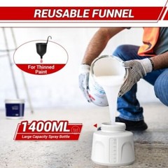 850W High Pressure Corded Electric Paint Sprayer 1400ML HVLP Spray Paint Gun US