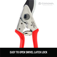 CORONA HIGH-CARBON STEEL BYPASS HAND POCKET PRUNER WITH CUSHION GRIP !!!!!!!!!!!
