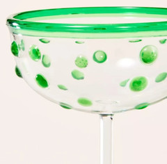 8.11oz 4pc Polka Dot Acrylic Coupe Drinkware Set *NEW* kate spade x target