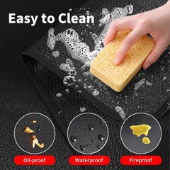 Large 65×48 Grill Mat – Fireproof, Waterproof BBQ Pad for Deck & Patio Use