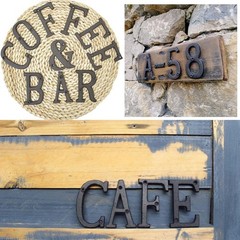 Cast Wrought Iron Black Antique House Door Alphabet Letters and Numbers HOTSALE
