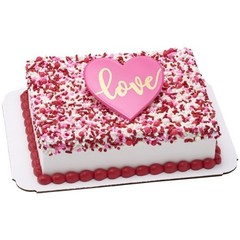 DecoPac “Love”~ Layon for cakes ~ 5ct ~ Pale Pink, Dark Pink (RED NOT AVAILABLE)