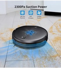 MAMNV BR151 Robot Vacuum and Mop, with APP/Remote, Black