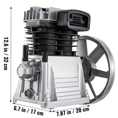 Air Compressor Pump Motor 3HP Aluminum 116PSI 11CFM 2 Cylinder 1 Stage 1300/min