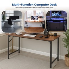 Computer Desk, 47 inches Home Office Desk Writing Study Table Modern Simple
