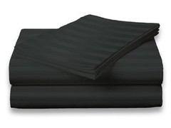 2 PACK:Deluxe Hotel , 400 Thread Count 100% Cotton Sateen Sheet Set Dobby Stripe