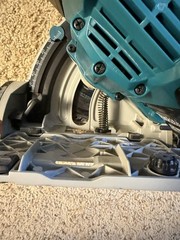 Makita XPS01 6.5 in Cordless Circular Track Saw – Two 18 Volt 5.0 Ah Batteries