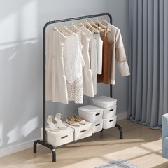 VEVOR Clothes Rack Heavy Duty Clothing Garment Rack with Hanging Rod Bedroom