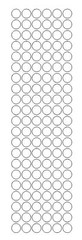 3/8″ Clear Dots Round Vinyl Color Code Inventory Label Dot Stickers 3/8 Inch