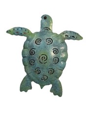 Blue Green Sea Turtle Indoor Wall Decor Art ~Set of 3~ Made of light metal