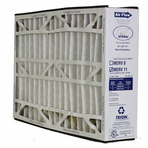 Trion Air Bear 259112-105 – 16″ x 25″ x 5″ Pleated Air Filter, MERV 11