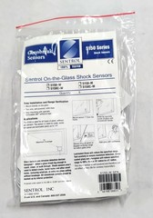 New Pack of 5 GE Security Sentrol 5150-W On The Glass Shock Break Sensors White